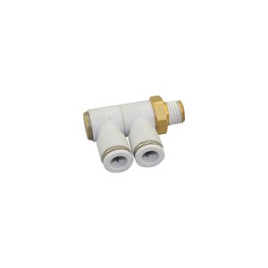 SNS KQ2VD Series pneumatic one touch air hose tube connector පිරිමි සෘජු පිත්තල ඉක්මන් සවි කිරීම