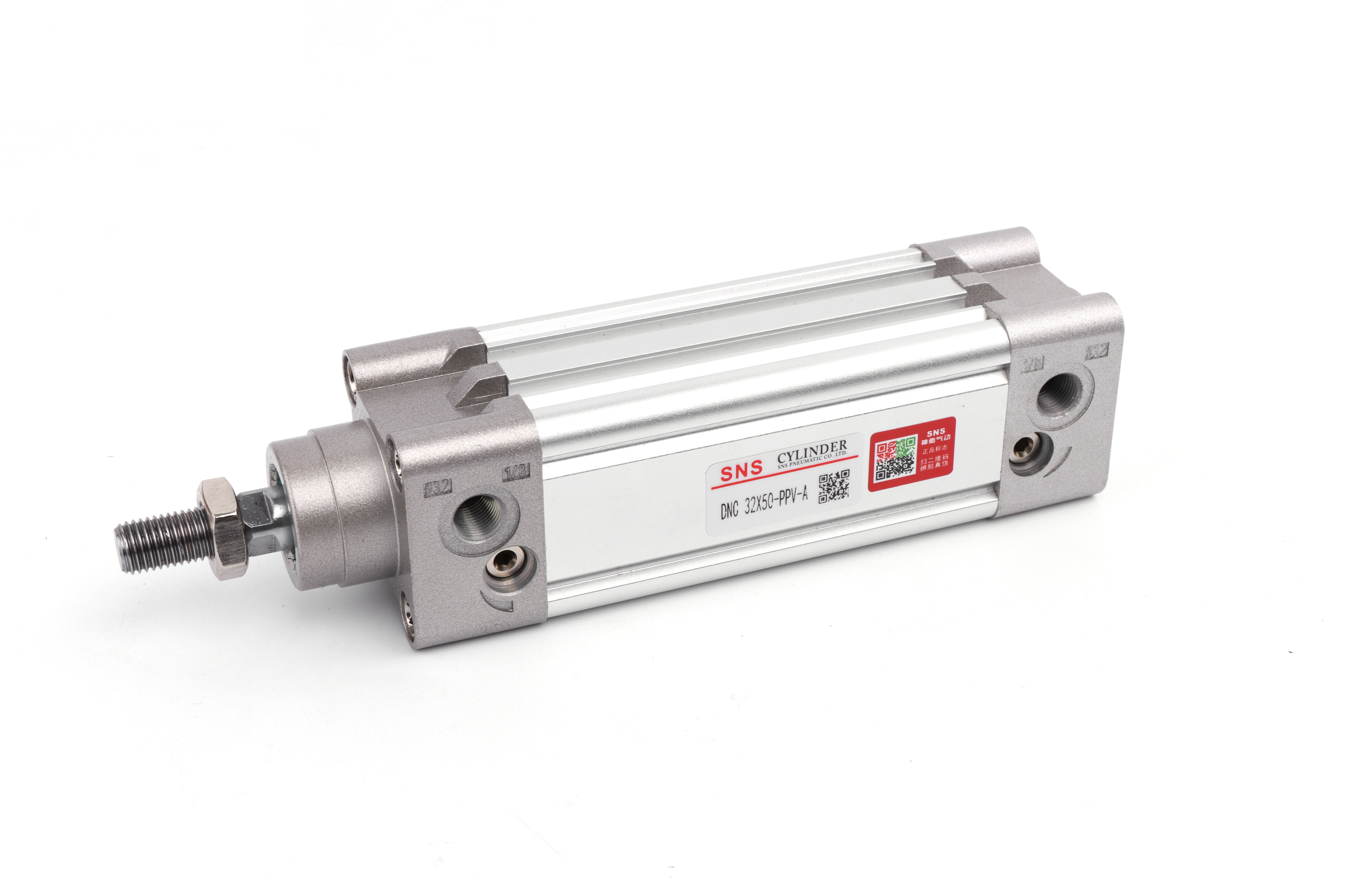 Standardni pneumatski vazdušni cilindar od aluminijumske legure dvostrukog dejstva SNS DNC sa ISO6431 Istaknuta slika