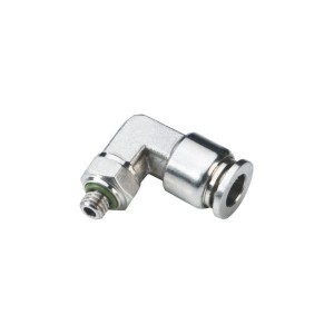 SNS BKC-PL Series Murume Elbow L mhando Stainless simbi hose connector Push Kuti ubatanidze Pneumatic Air Fitting