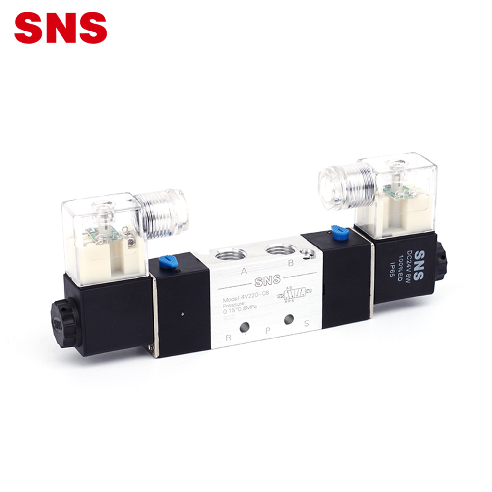 Електромагнітний клапан серії SNS 4V2 з алюмінієвого сплаву, 5-ходовий 12 В, 24 В, 110 В, 240 В, Рекомендоване зображення