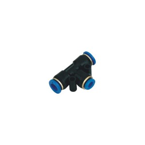 SNS SPEN Series pneumatic iray mikasika ny savaivony samy hafa 3 fomba fampihenana Tee karazana plastika haingana mety rivotra fantsona connector reducer