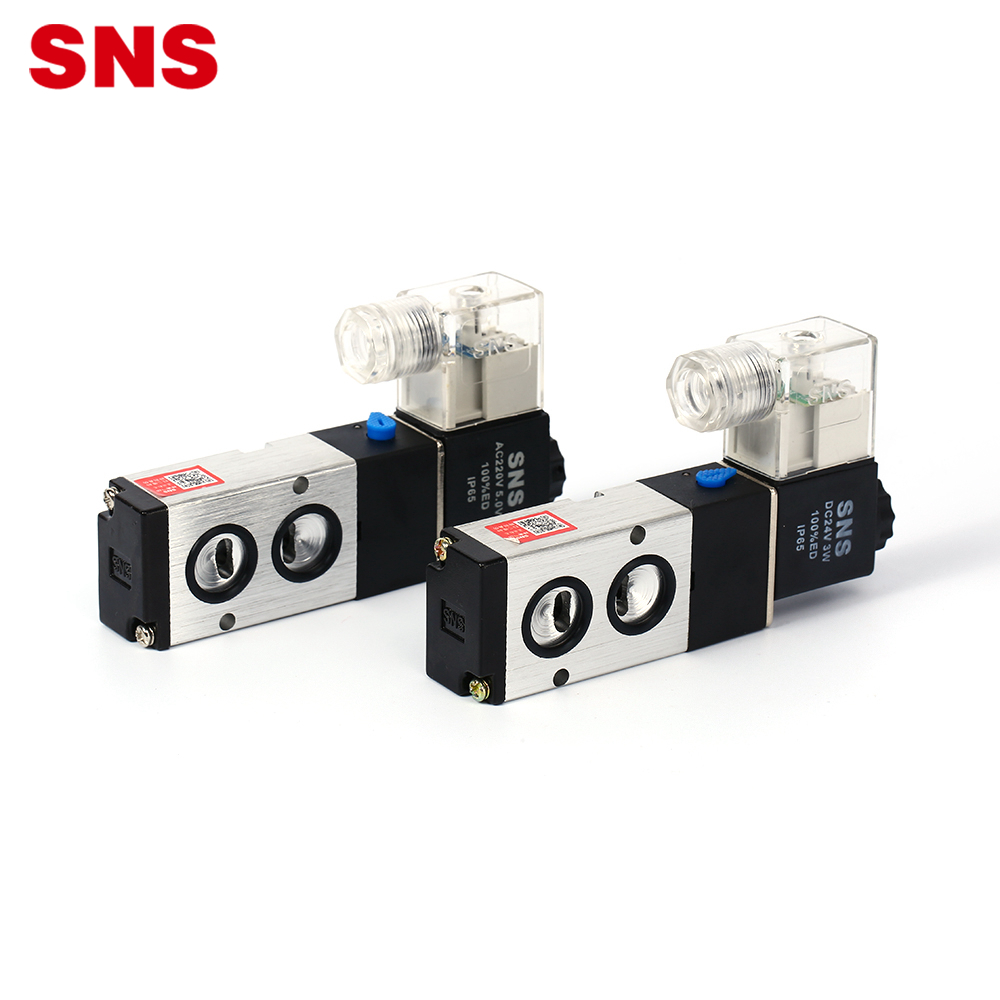 SNS 4M serio airtac elektra fluo 2 pozicio 5 haveno pneŭmatika kontrolo solenoida valvo