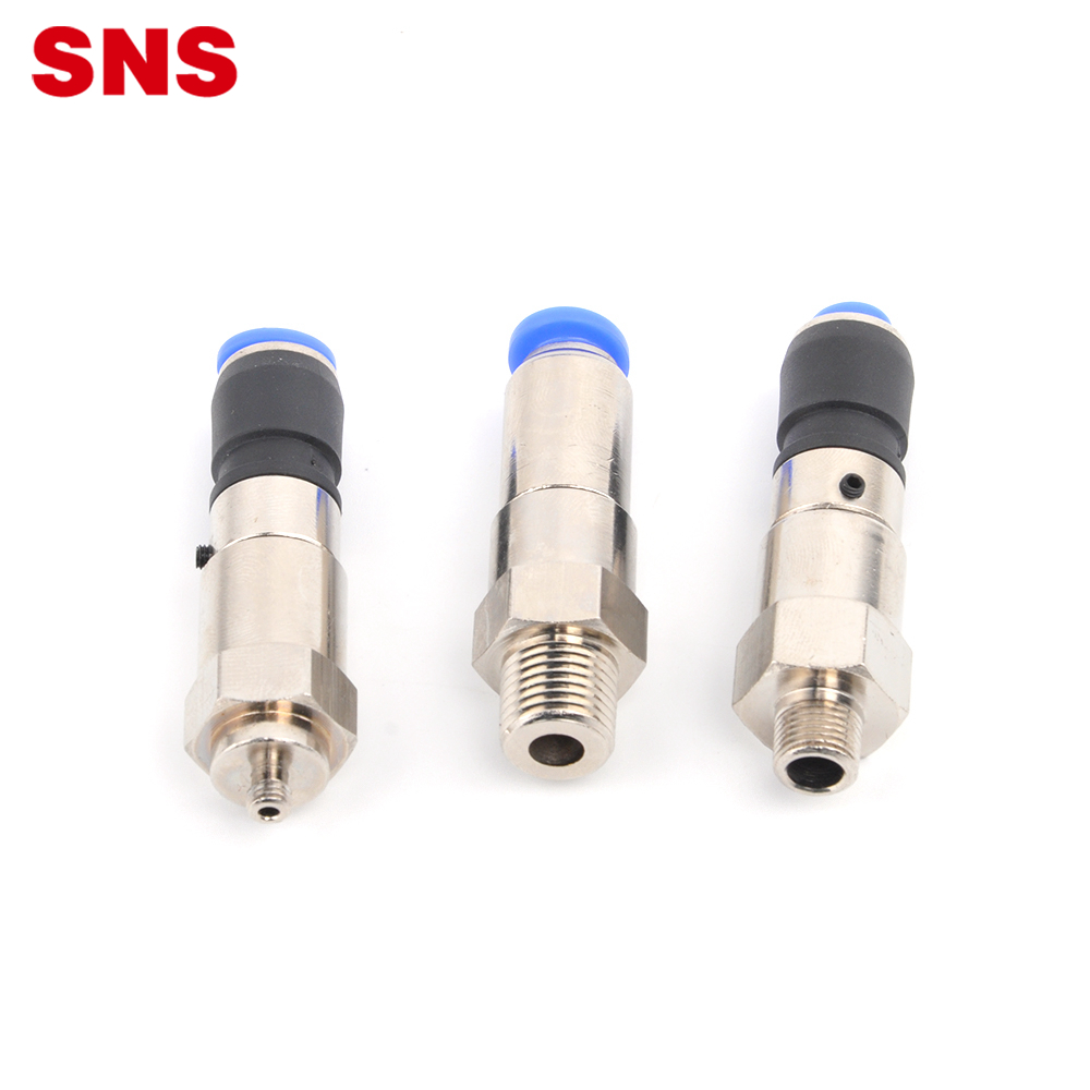 SNS NHRC Series pneumatic high speed straight male threaded brass pipe connector rotary fittings