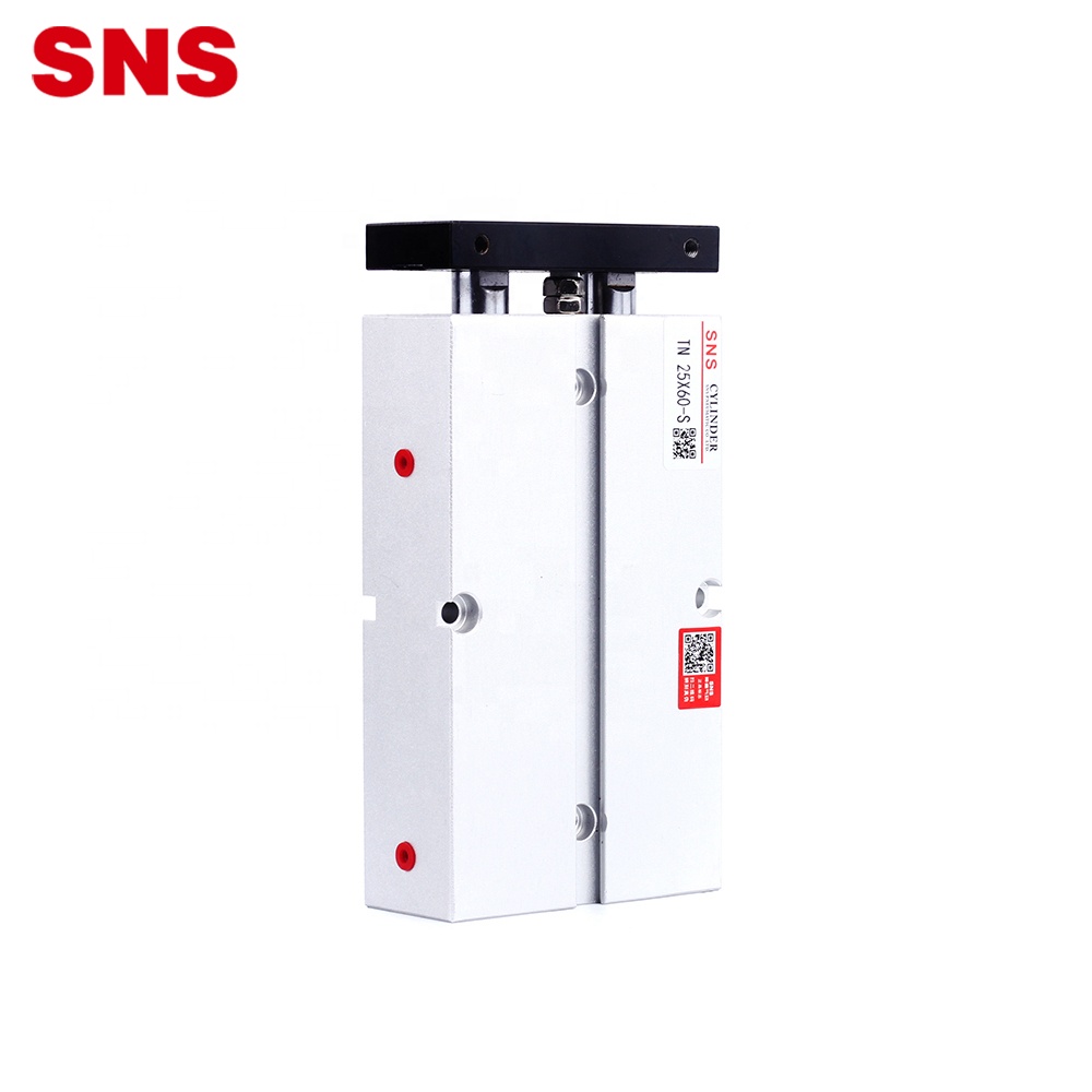 SNS TN Series dual rod double shaft pneumatic air guide cylinder e nang le makenete