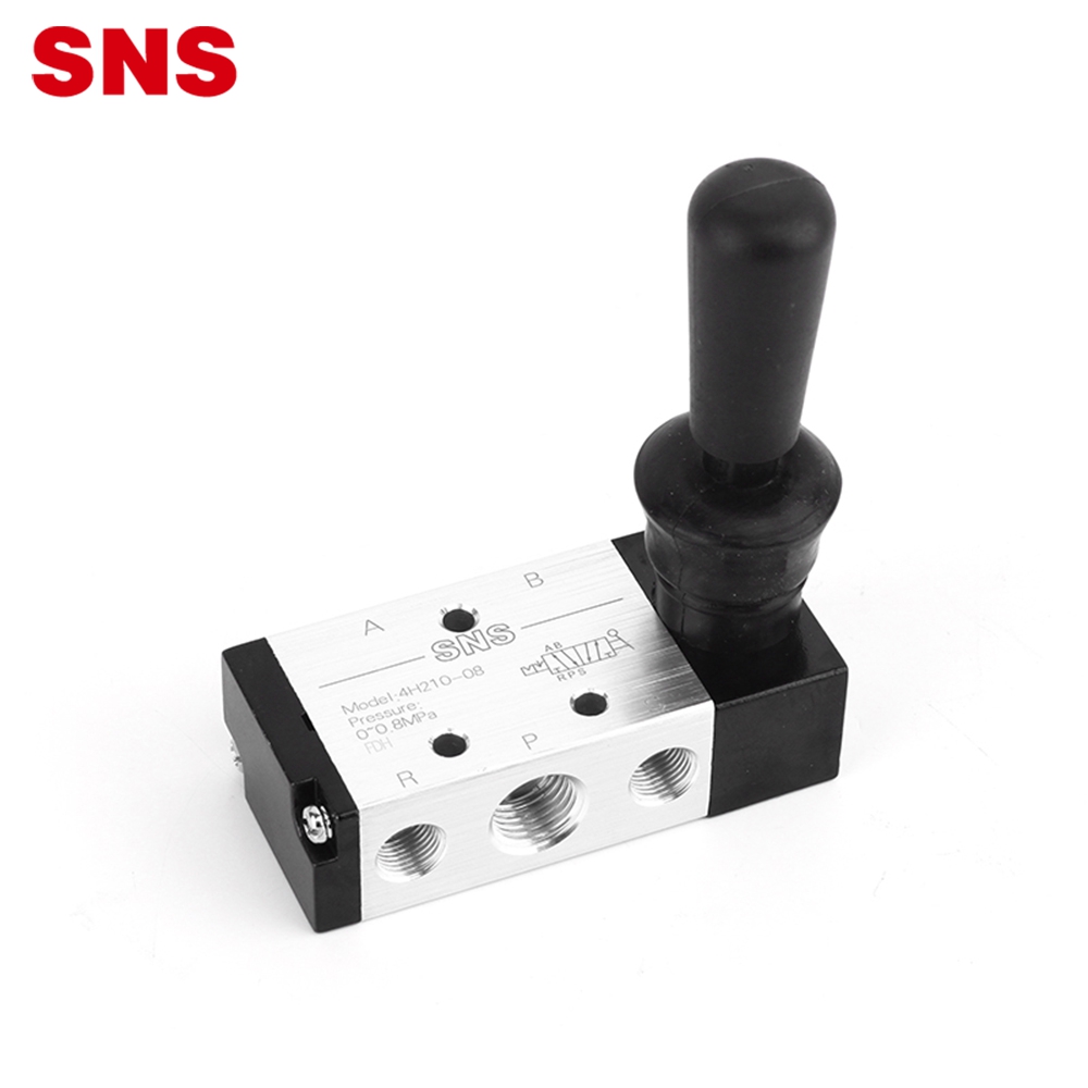 China Wholesale Male Straight Connector Manufacturers - SNS 4H series 5/2 manual air control pneumatic hand pull valve with lever – SNS
