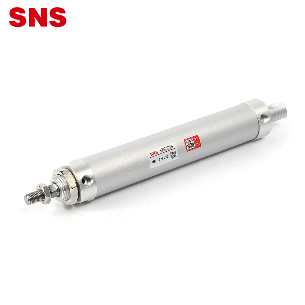 Mini pneumatski cilindar za vazduh od aluminijumske legure SNS MAL sa PT/NPT priključkom