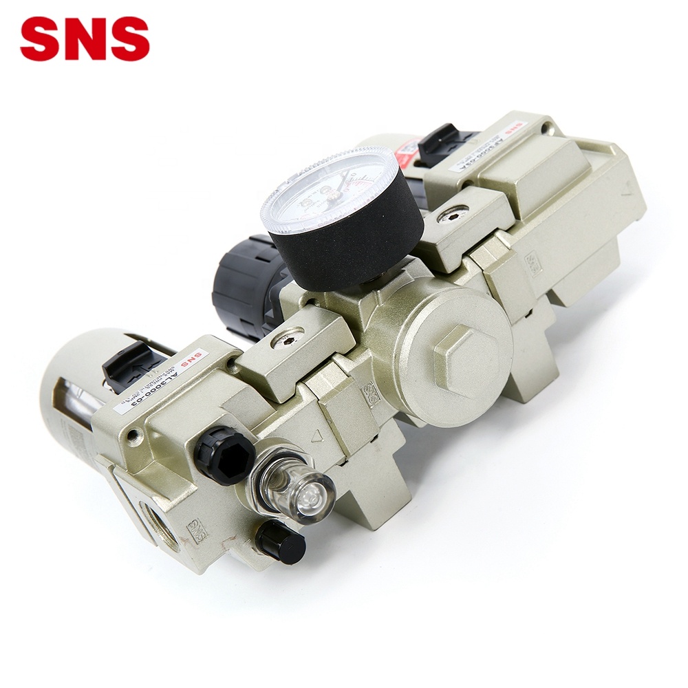 Пневматичний блок SNS серії AC FRL для обробки джерела повітря комбінований регулятор тиску повітряного фільтра з лубрикатором