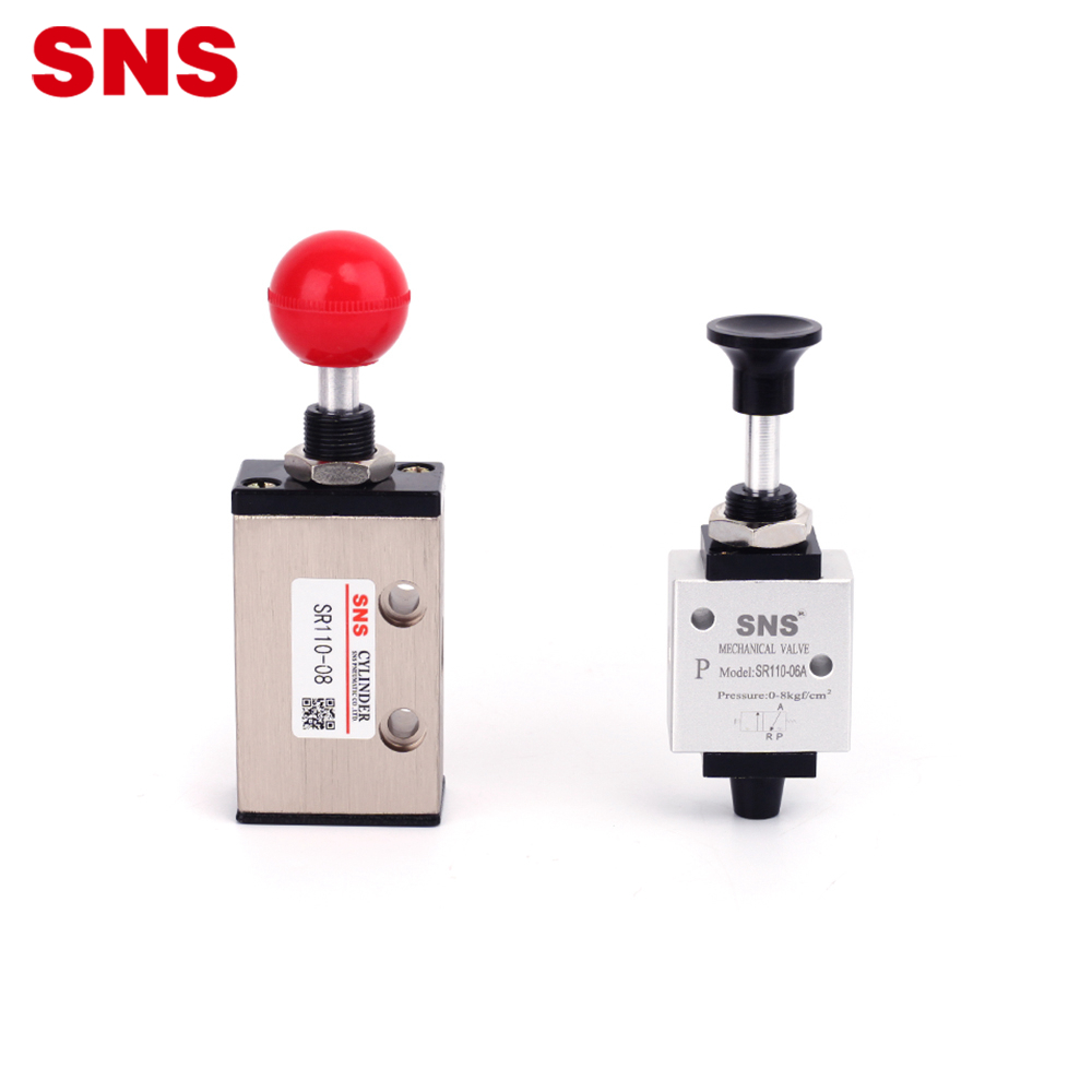 SNS SR Series Boleng bo phahameng ka bobeli boemo ba boraro tsela ea pneumatic aluminium alloy manual hand valve