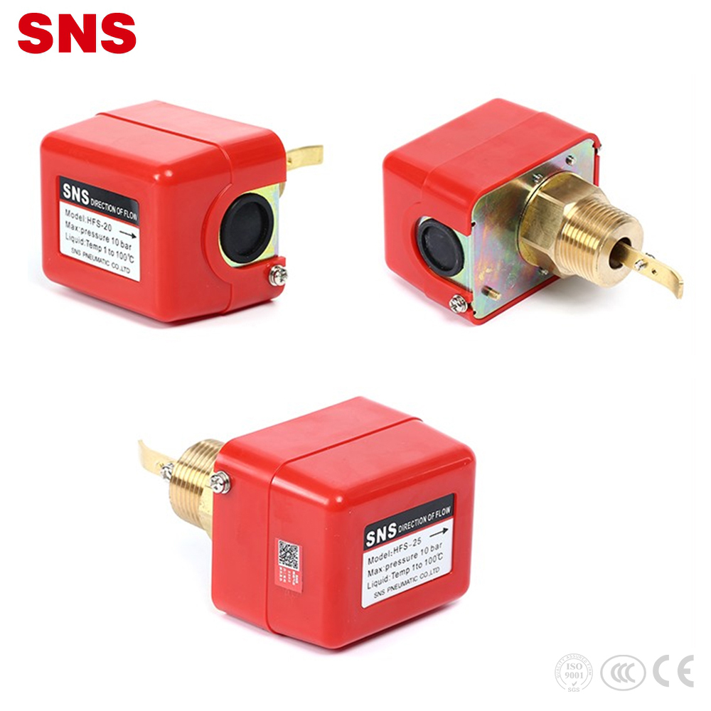 SNS HFS Series Pnevmatik kişi yivli əlaqə elektron maye axınına nəzarət klapan