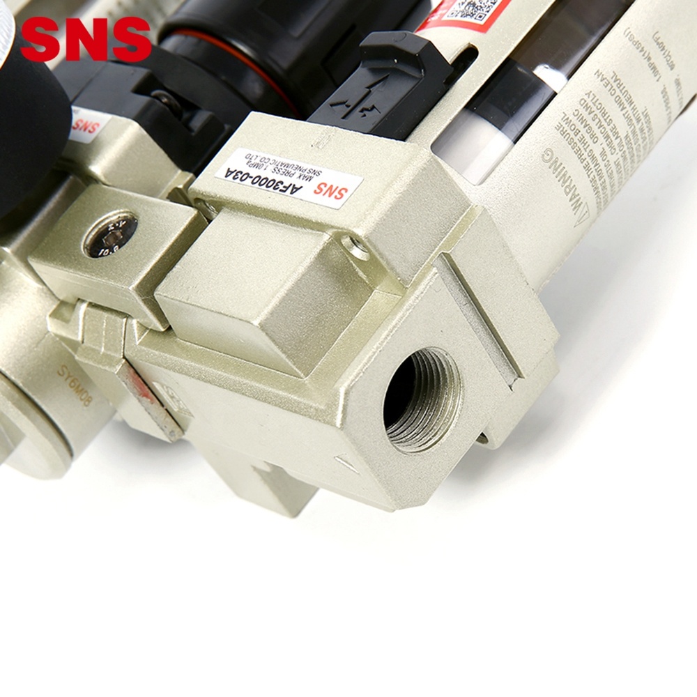 SNS pneumatska AC serija FRL jedinica za tretman izvora zraka kombinacija regulatora tlaka filtera zraka sa mazivom