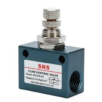 SNS ASC serija ručni pneumatski jednosmjerni ventil brzine protoka prigušni ventil za kontrolu zraka
