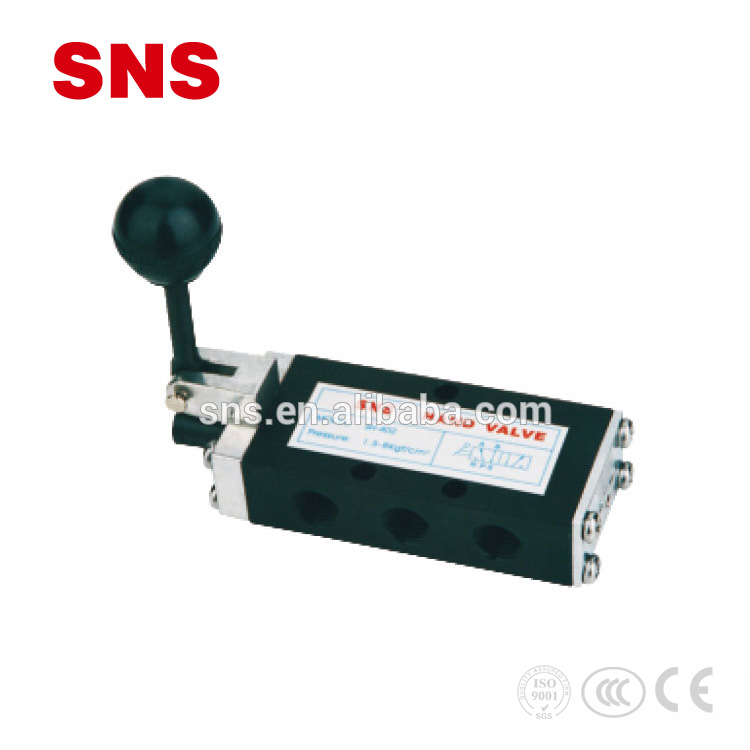SNS SH Series High Quality Manual Pneumatic Hand Lever Operated Control Valve