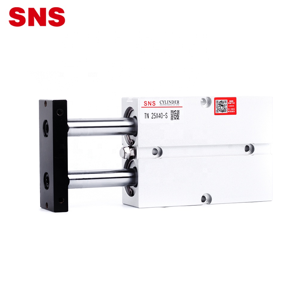 SNS TN Series dual rod double shaft pneumatic air guide cylinder with magnet