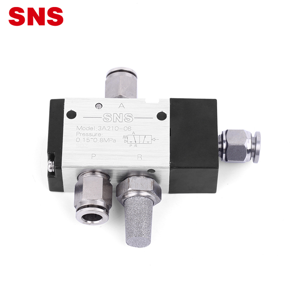 SNS 3A serija dvopoložajni trosmjerni industrijski elektromagnetni pneumatski vanjski kontrolni ventil