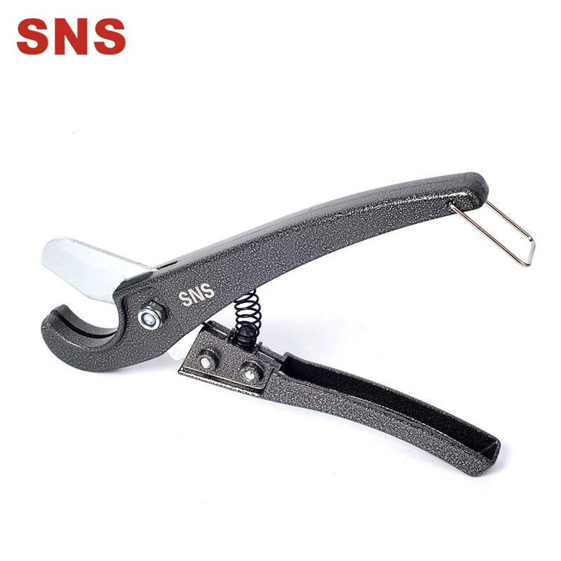 China Wholesale Single Acting Pneumatic Cylinder Pricelist - SNS TC-1 Soft Pipe Hose Cutter SK5 Steel Blade Portable PU Nylon Tube Cutter – SNS