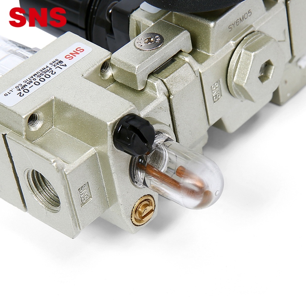 SNS pneumatska AC serija FRL jedinica za tretman izvora zraka kombinacija regulatora tlaka filtera zraka sa mazivom