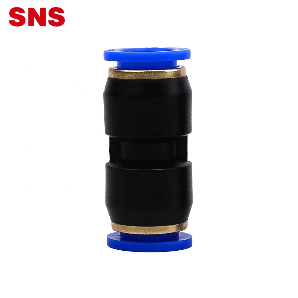 SNS SPU Series push to connect plastični spojnik za brzo ugradnju ravno pneumatska zračna cijev konektor