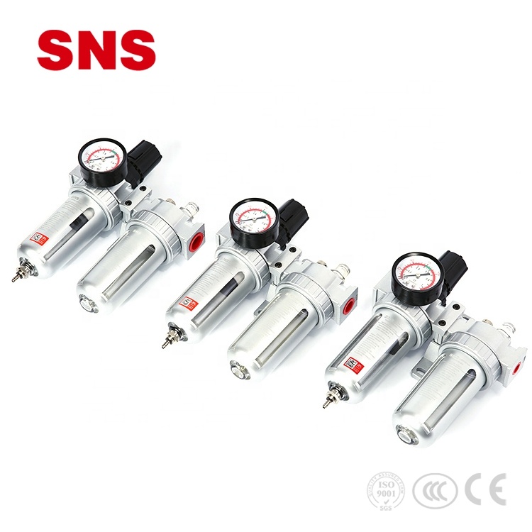 SNS SFC Series pneumatic air filter regulator lubricator FRL air source treatment unit