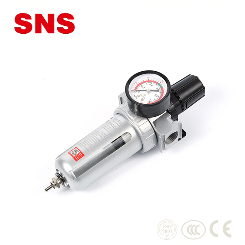 SNS SFR serija Visokokvalitetni pneumatski materijal od aluminijumske legure Regulator filtera pritiska zraka Istaknuta slika