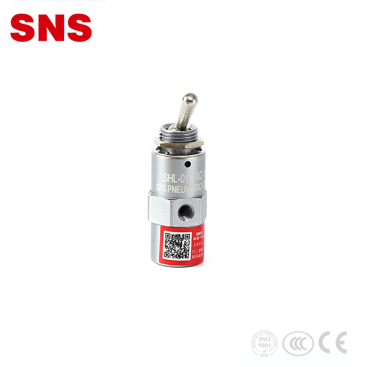 SNS SHL Serija manualno-povratni tip 2 porta 3-smjerni normalno zatvoreni pneumatski prekidač