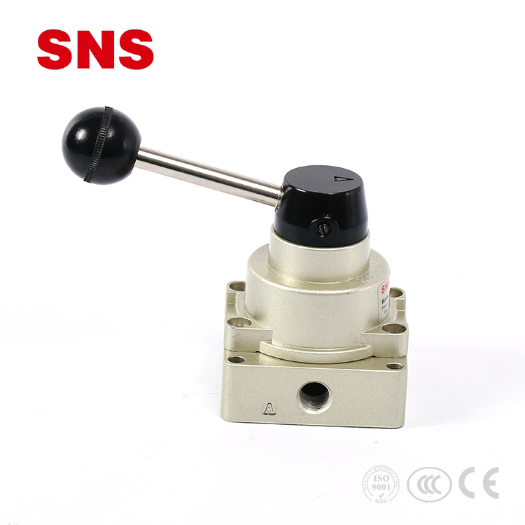 SNS Pneumatska tvornica HV serija ručna poluga 4 priključka 3 poziciona kontrola mehanički ventil