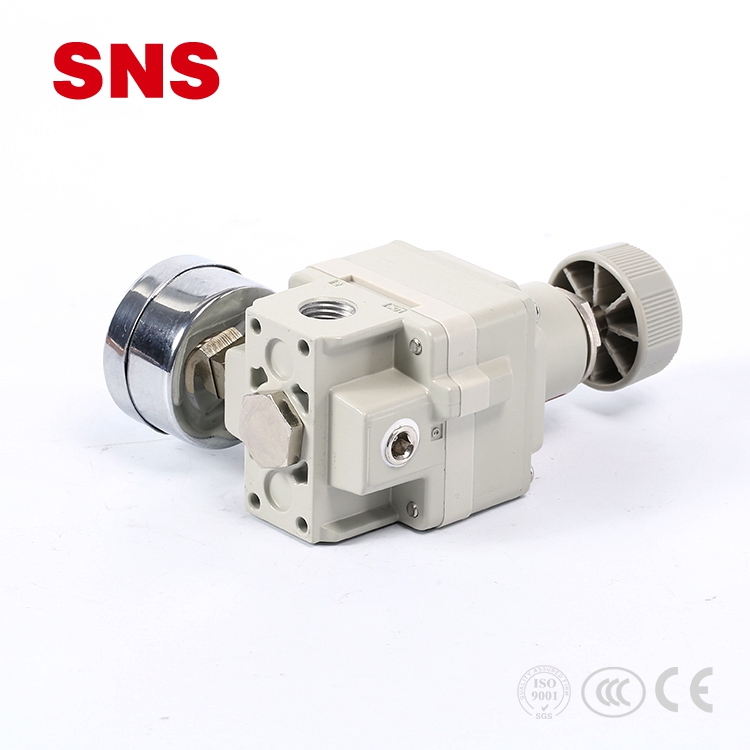 Точний регулятор тиску повітря з алюмінієвого сплаву, пневматичний регулюючий клапан серії SNS IR