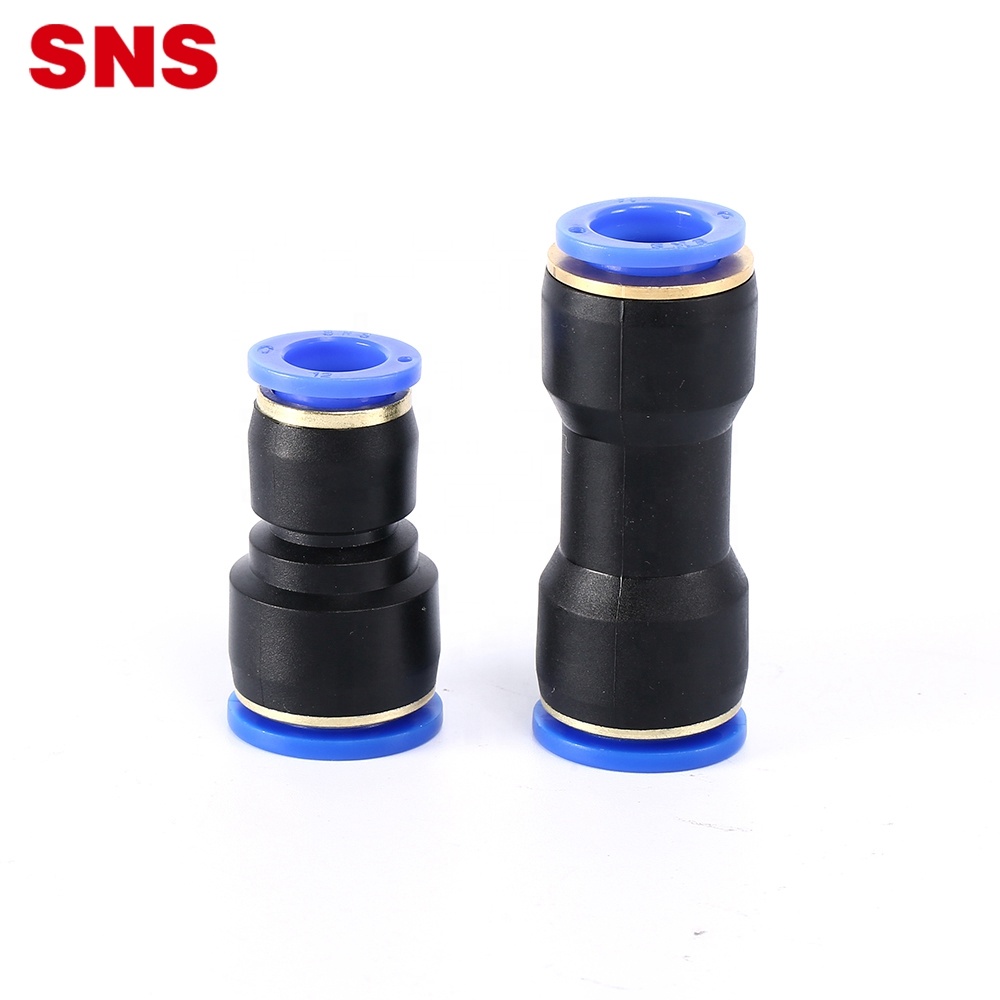 SNS SPG Series one touch push to connector plastic reducer connector pneumatic straight reduce fitting ໄວສໍາລັບທໍ່ທໍ່ອາກາດ