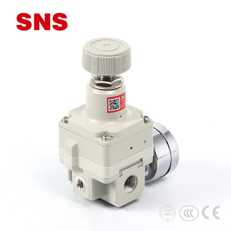 Точний регулятор тиску повітря з алюмінієвого сплаву, пневматичний регулюючий клапан серії SNS IR