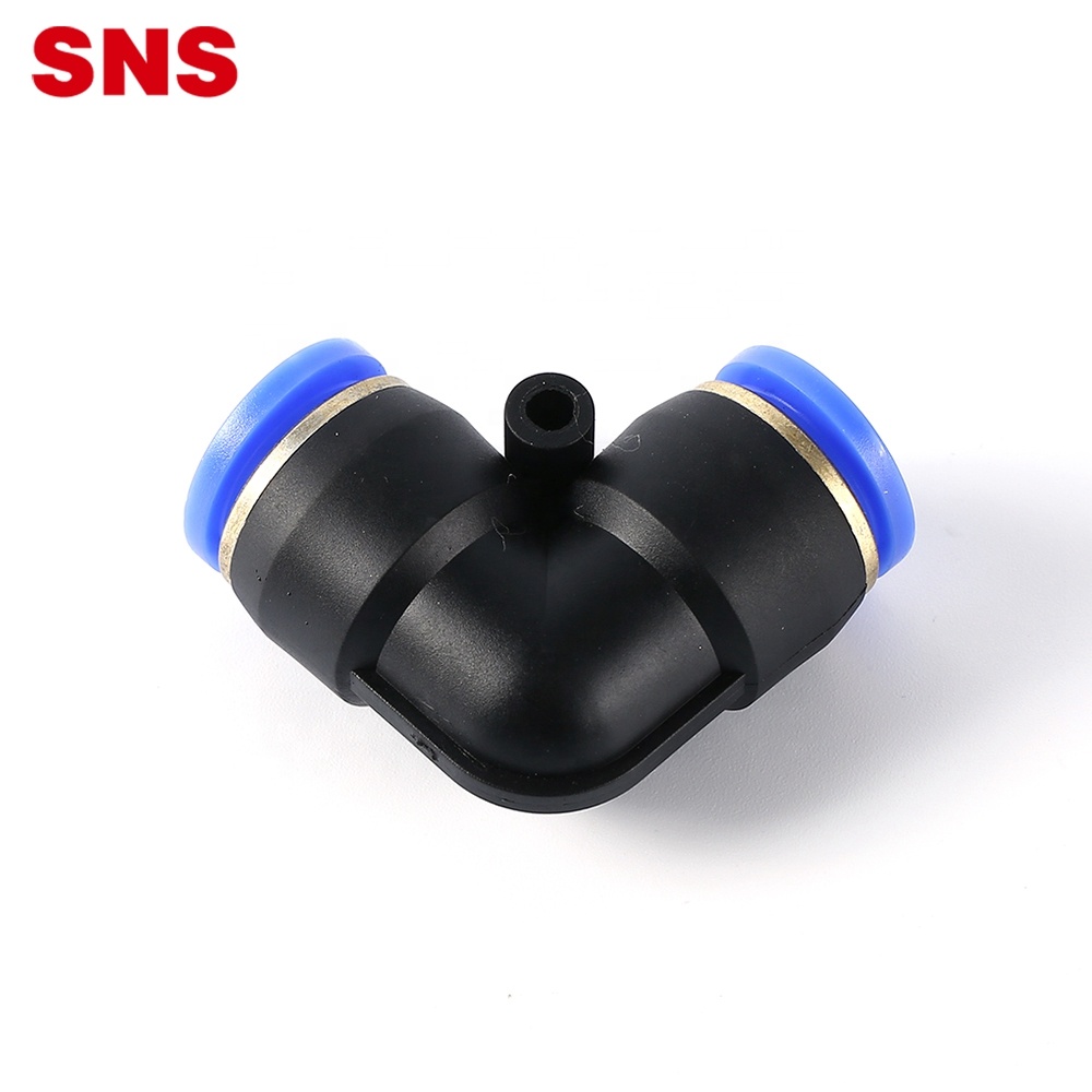 SNS SPV serija veleprodaja jednim dodirom za brzo povezivanje L tip 90 stupnjeva plastično crijevo za zračno crijevo konektor konektor koljeno pneumatski spoj