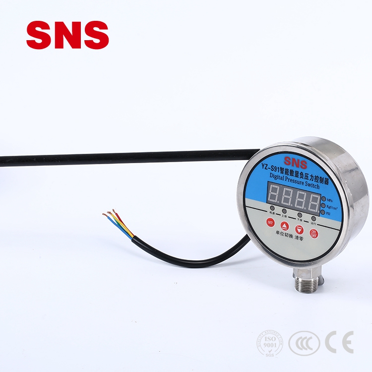 SNS YZ-S9 Постачальник Інтелектуальний промисловий цифровий манометр зі світлодіодом