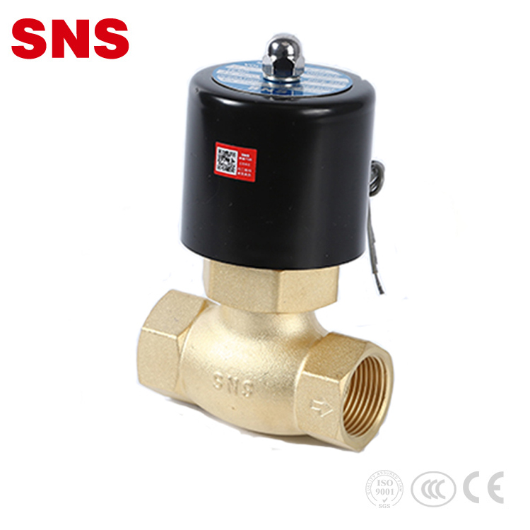 Cyfres SNS 2L falf solenoid niwmatig 220v c ar gyfer tymheredd uchel