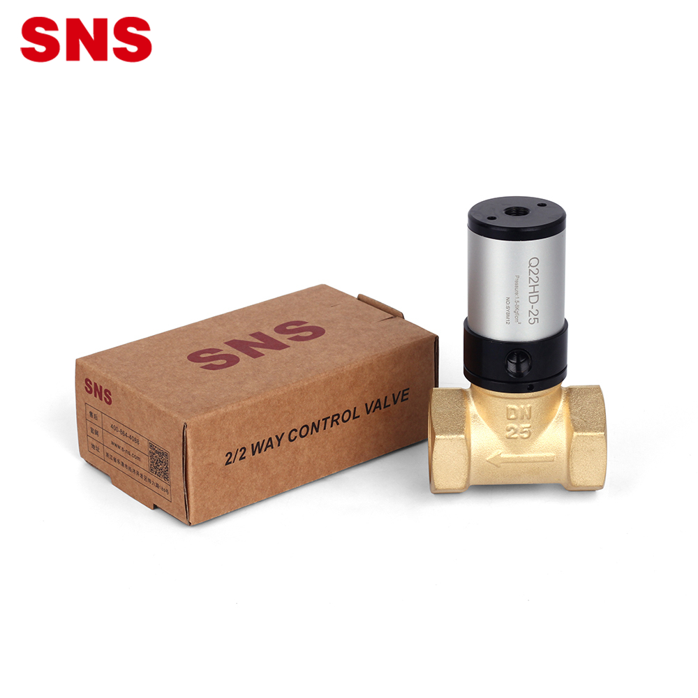 Taxanaha SNS Q22HD laba boos laba hab piston pneumatic solenoid valves control