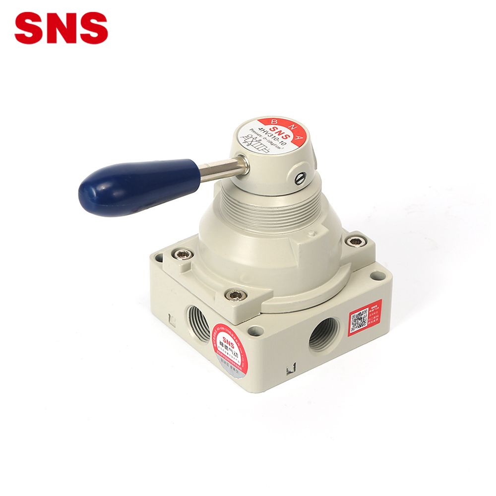 SNS 4HV စီးရီး အရည်အသွေးမြင့် pneumatic hand switching control rotary valve