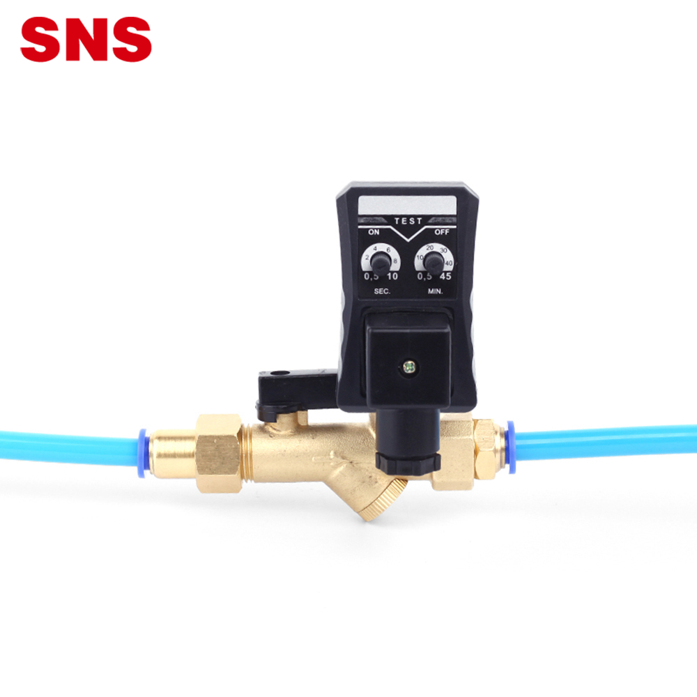 SNS pneumatska OPT serija od mesinga sa automatskim elektromagnetnim ventilom za odvod vode sa tajmerom