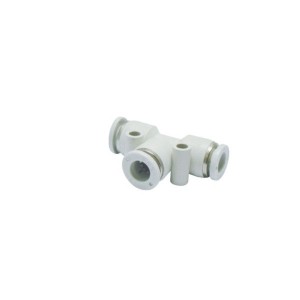 SNS BPE Series Union Tee Type Plastic Push To Connect Tube Pneumatic Quick Fitting