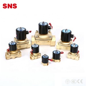 SNS 2W nga serye sa pagkontrol sa elemento nga direktang naglihok nga tipo nga brass solenoid water valve