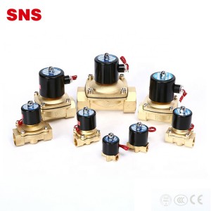 Hêmana kontrolê ya SNS 2W valahiya avê ya solenoid a tûncê ya rasterast-çalakker