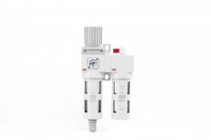 SNS SAC Series FRL relief type air source treatment combination filter regulator lubricator
