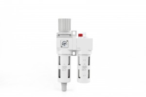 SNS SAC Series FRL relief type air source treatment combination filter regulator lubricator